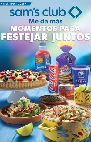 Cuponera SAM'S CLUB | Ofertas del 4/SEP/2025 al 8/OCT/2025
